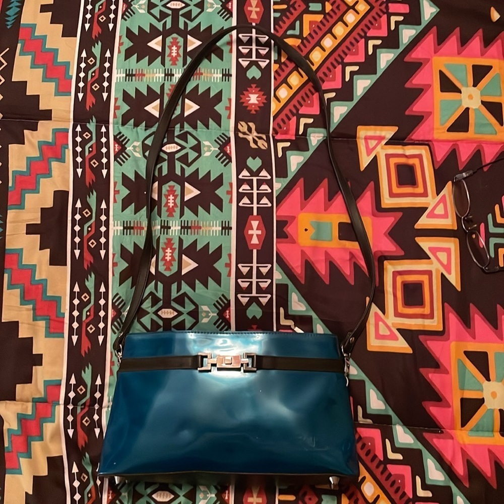Beijo teal shoulder bag​​ - Picture 3 of 5